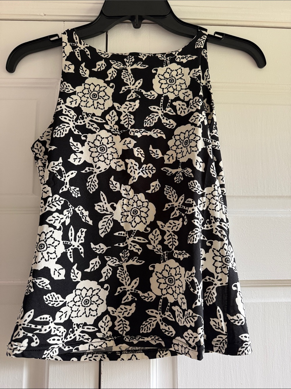Black & White Floral Tank